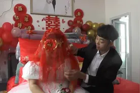 湖北一小伙结婚，带着新娘到家，胖胖的新娘珠圆玉润视频封面