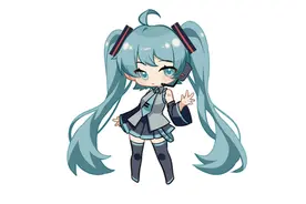每日一画：Q版初音未来视频封面