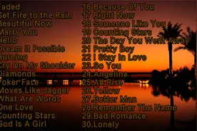 30首欧美冠军歌曲连版串烧 首首经典，永久收藏！