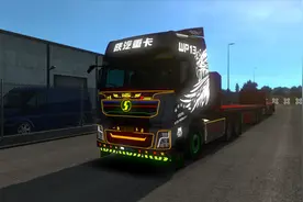 德龙X3000 双挂车拉平板拖车  高速公路竟然有路障（上）视频封面