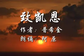 美到极致的一首爱情诗，普希金的《致凯恩》被誉为情诗的典范之作视频封面