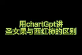 用chartGpt讲西红柿与圣女果的区别视频封面