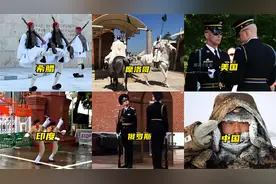不同国家的士兵换岗交接，印度的女兵滑稽，中国的让人“破防”？