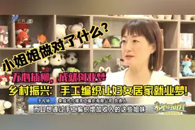 乡村振兴：手工编织让妇女居家就业！小姐姐无心插柳，成就创业梦视频封面