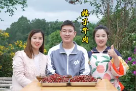 小向分享辣子牛肉做法，外焦里嫩，麻辣入味，做一大盘都不够吃！视频封面