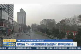 西安雁塔区在“2020中国最具发展潜力百佳县市”榜单中位列第3名视频封面