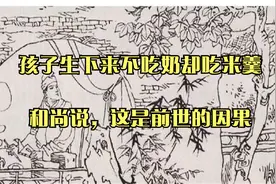 孩子生下来不吃奶却吃米羹，和尚说，这是前世的因果视频封面
