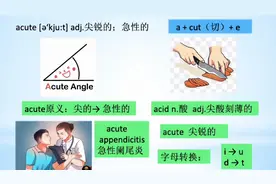 看电影；学单词-acute 尖锐的；急性的