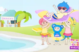 幼儿英语 鹅妈妈韵律儿歌《Swimming》去游泳吧视频封面