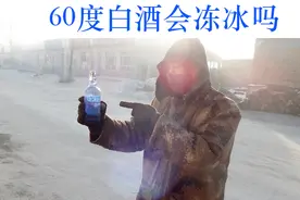 东北漠河零下37度，白酒42度45度50度，全冻成冰视频封面