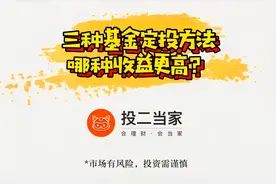 三种基金定投方法，哪种收益更高？视频封面