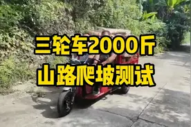 五羊电动三轮车载重强！载重2000斤，山路爬坡真有劲视频封面