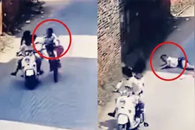 警方通报11岁女孩骑车被恶意拽倒：3名肇事者均13岁 已道歉！视频封面