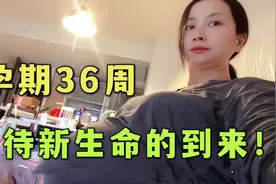 美玲酱孕期36周，肚子越来越大，日本老公：很期待混血娃降生视频封面