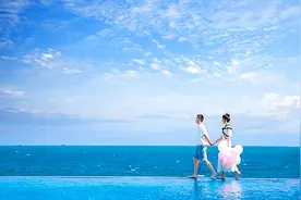海边婚纱照这么拍，贼好看，还简单