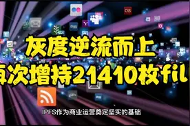 灰度逆流而上，再次增持21410枚fil!视频封面