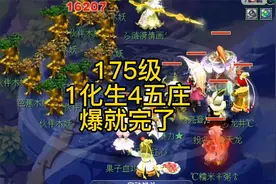 175级1化生4五庄，爆就完了