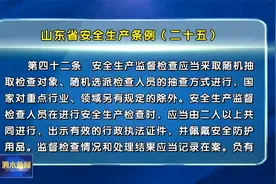 【安全生产专题】山东省安全生产条例（二十五）视频封面