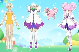 手工纸娃娃玩具：纸娃娃装扮，《小花仙》绣球花精灵王紫阳装扮视频封面