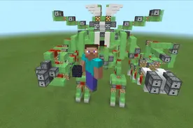 我的世界自制红石战斗机甲！{教程}