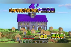 MC我的世界：发现传说中的女巫城堡，进去看看都有什么视频封面