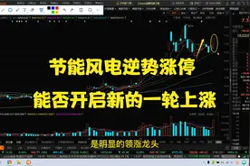 节能风电逆势涨停放出巨量，能否开启新的一轮上涨？视频封面
