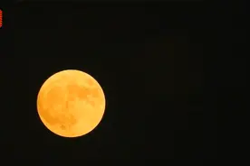 2022年度最大“超级月亮”现身石家庄夜空 水上公园异常美丽