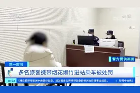 女子携带一大包烟花爆竹进站乘车被处罚  直言因弟弟喜欢视频封面