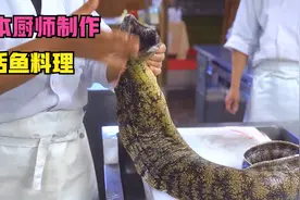 日本顶级大厨处理海鳗制作活鱼料理，虽然好吃，但手法有点残忍