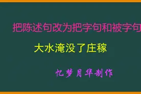 陈述句改把字句和被字句经常考，学会这个方法能又快又准改写句子视频封面