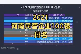 2021 河南民营企业100强 排名, 郑州25洛阳13安阳12南阳11新乡8视频封面