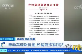 电动车迎涨价潮，经销商抓紧囤货|经济信息联播视频封面