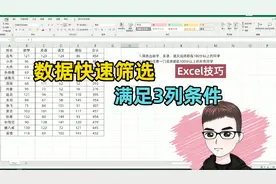 Excel技巧：同时筛选3列满足条件的结果，你会么?视频封面