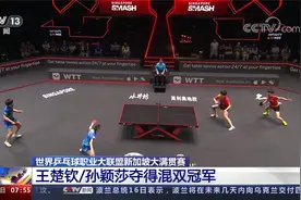 世界乒乓球职业大联盟新加坡大满贯赛 王楚钦/孙颖莎夺得混双冠军视频封面