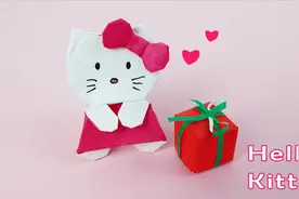 【折纸】Hello Kitty猫咪，十分的可爱喜人！视频封面