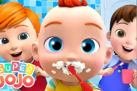 亲子儿童益智：宝贝和哥哥姐姐一起学刷牙，养成良好习惯~