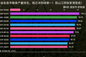 江苏省各县市粮食产量排名，宿迁沭阳第一！昆山江阴张家港垫底！视频封面