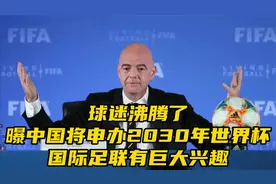球迷沸腾了！​曝中国将申办2030年世界杯，国际足联巨大兴趣