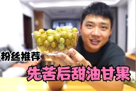 试吃粉丝推荐的“先苦后甜油甘果”，吃一嘴感觉满嘴酸涩回味甘甜视频封面