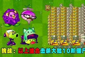 挑战：用毒液豌豆、大丽菊、毒影菇通关无尽147！视频封面