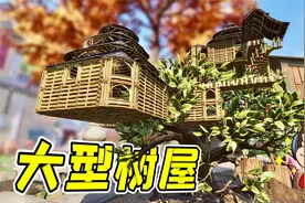 禁闭求生9：施工难度巨大，建筑结构精妙，这才是树屋！