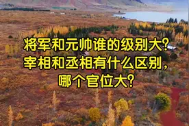 将军和元帅谁的级别大？宰相和丞相有什么区别，哪个官位大？视频封面