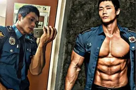 韩国最强壮的肌肉警察，帅气的外表强壮的肌肉，吸引无数粉丝！视频封面