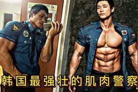 韩国最强壮的肌肉警察，帅气的外表强壮的肌肉，吸引无数粉丝！视频封面