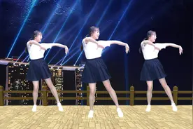 琪琪广场舞《扭扭摆摆》，动听的旋律，原创舞蹈简单易学