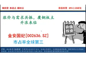 涨价与需求共振，覆铜板主升浪来临—金安国纪，市占率全球第三