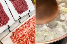 在西安吃北京铜锅涮肉：清水涮羊肉，蘸着芝麻酱吃，特香视频封面