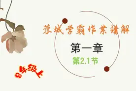 8年级上物理蓉城学霸第一章第2.1节视频封面