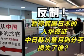 反制！暂停韩国日本的入华签证。中日韩从蜜月到分手，损失了谁？视频封面