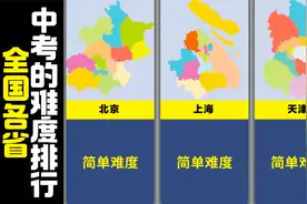 全国各省中考的难度排行
